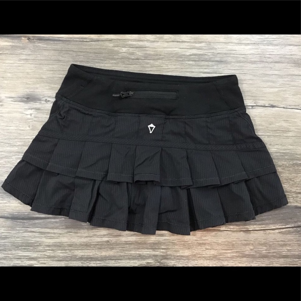 Size 12 Black Ivivva skirt with built in shorts
